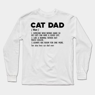 Cad Dad Definition Long Sleeve T-Shirt